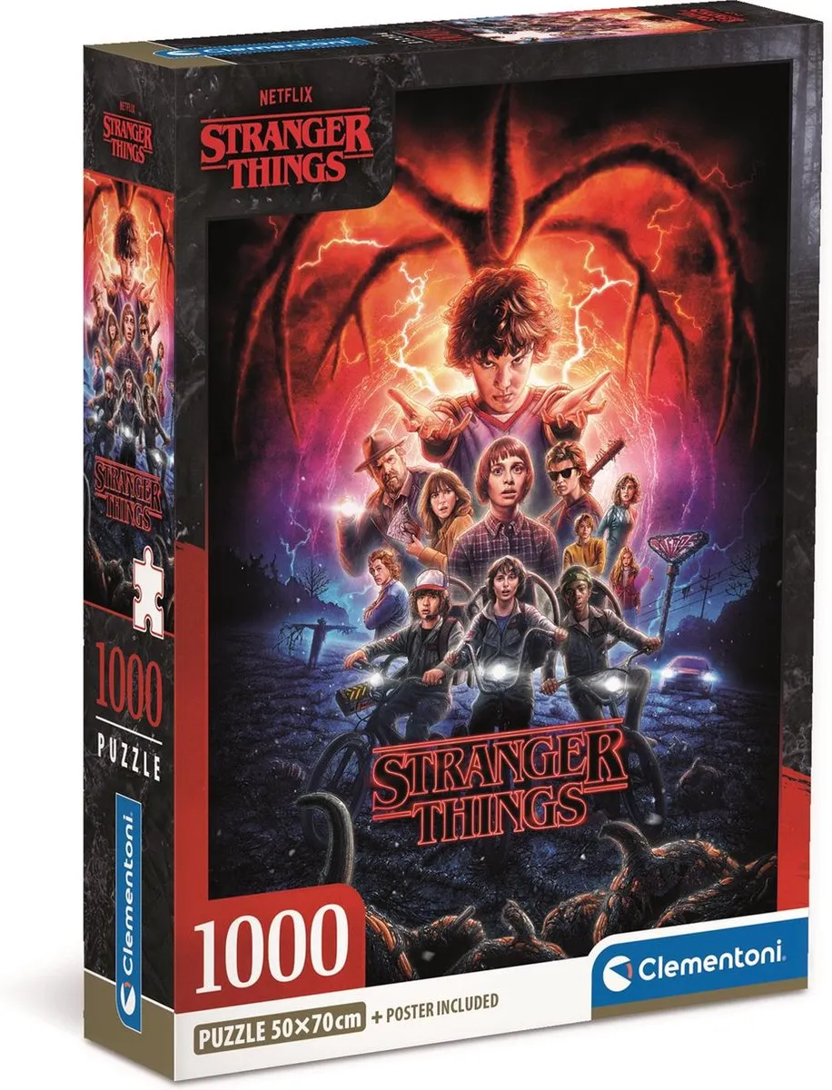 Clementoni Stranger Things Puzzel 1000 Stuks