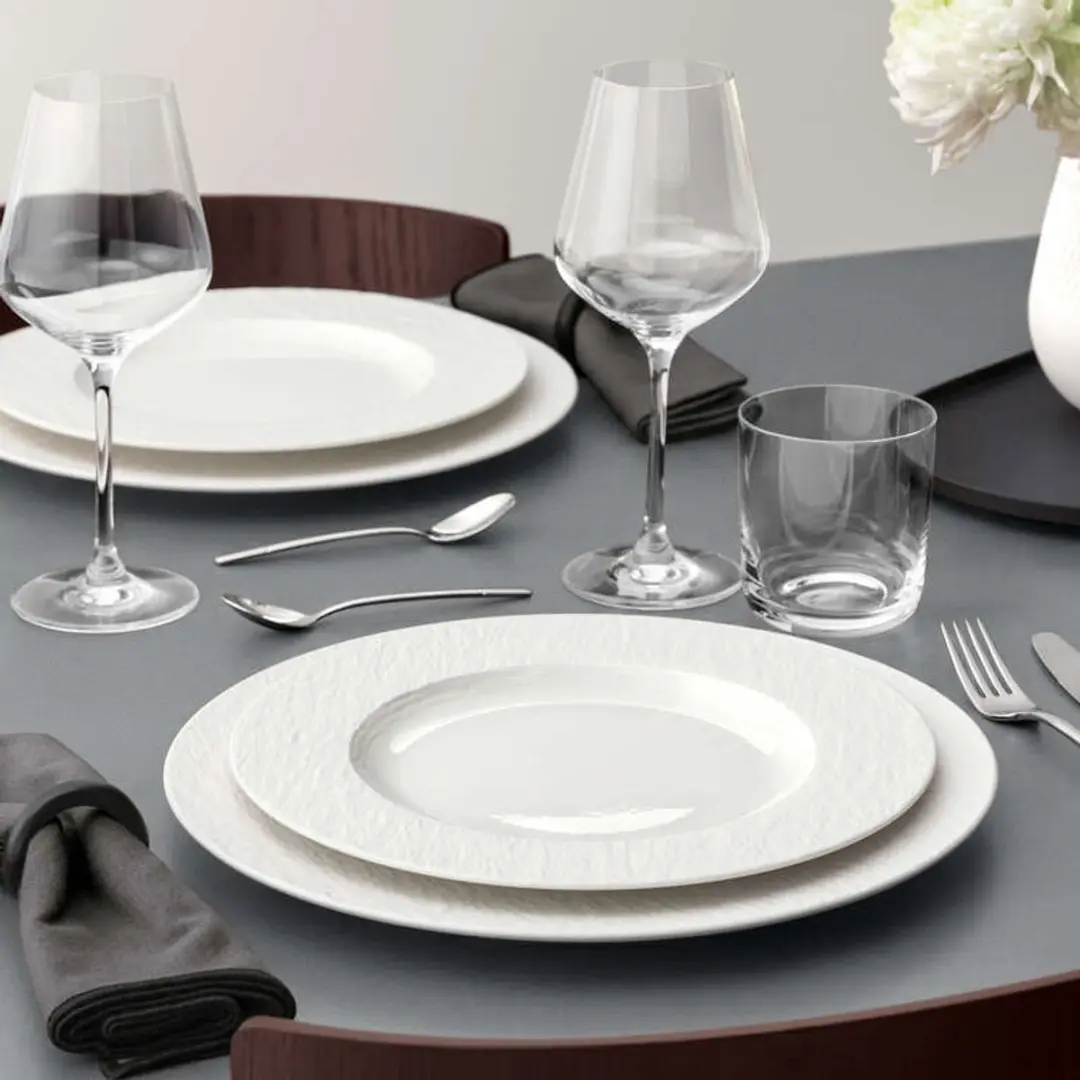 Villeroy & Boch Manufacture Ice Speiseteller - 27,1 cm - wit-gekleurd