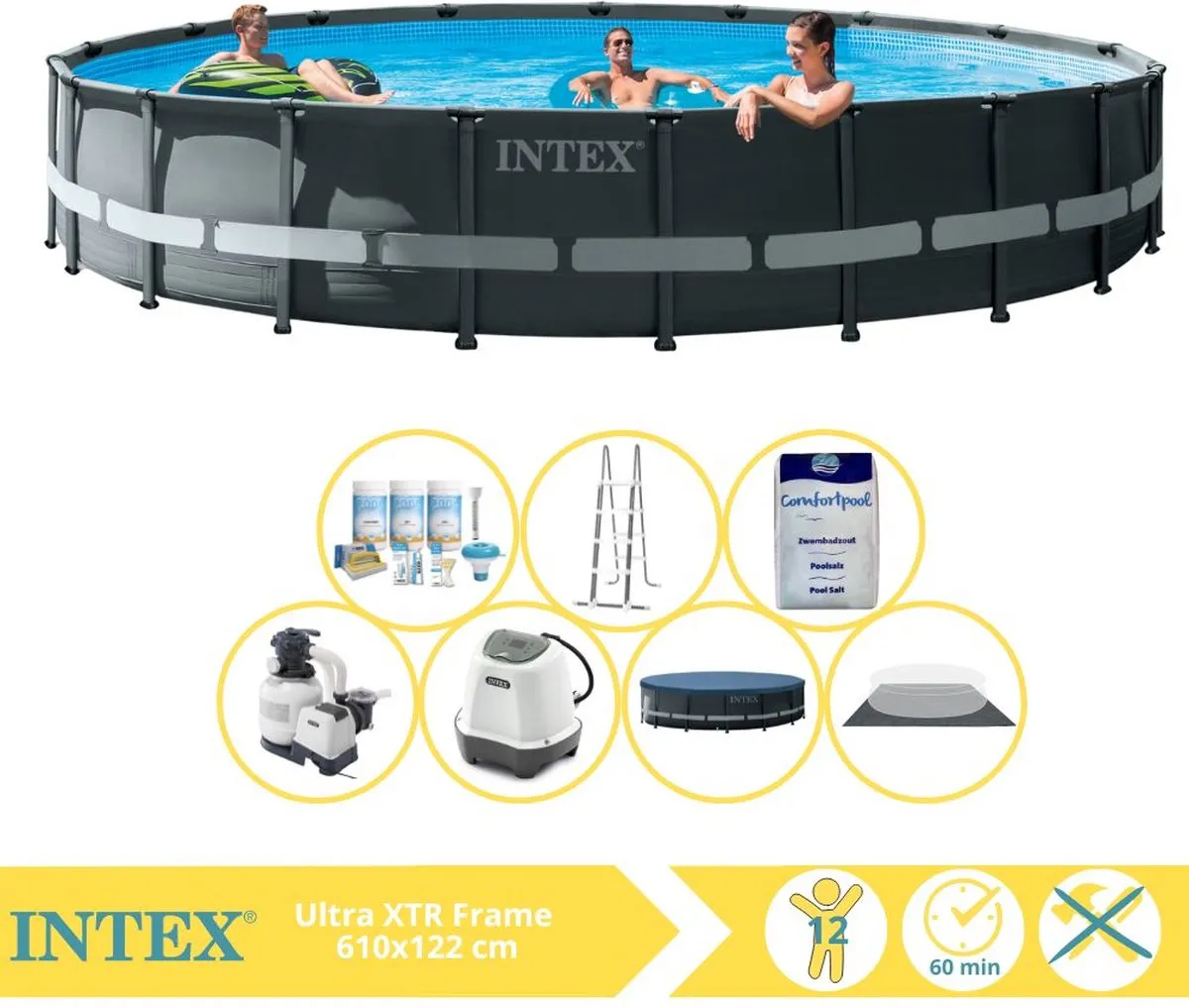 Intex Ultra XTR Frame Zwembad 610x122cm