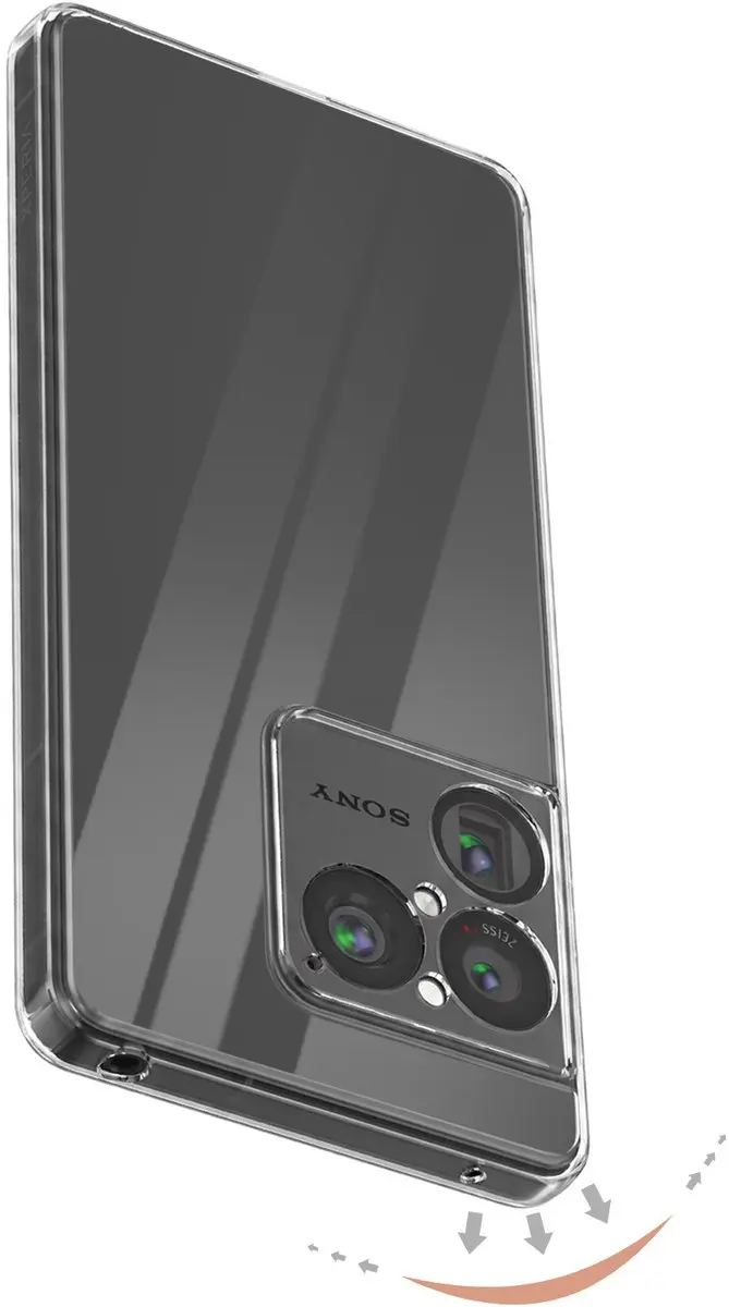 Imak Hoesje Sony Xperia 1 VIII 1.5mm Siliconen - Transparant