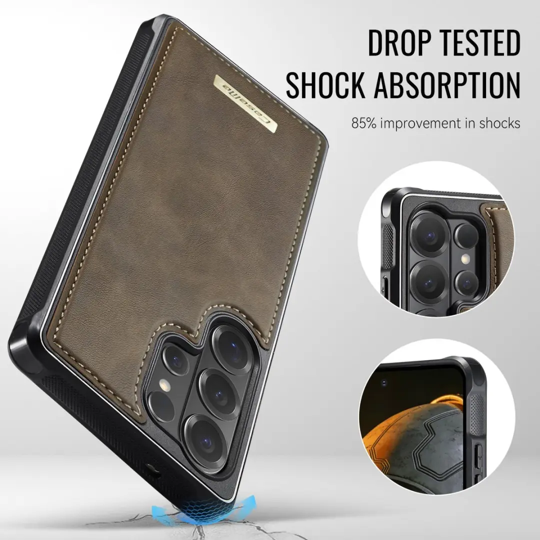 Caseme C69 Leather Back Cover - Samsung Galaxy S26 Ultra - MagSafe - Bruin