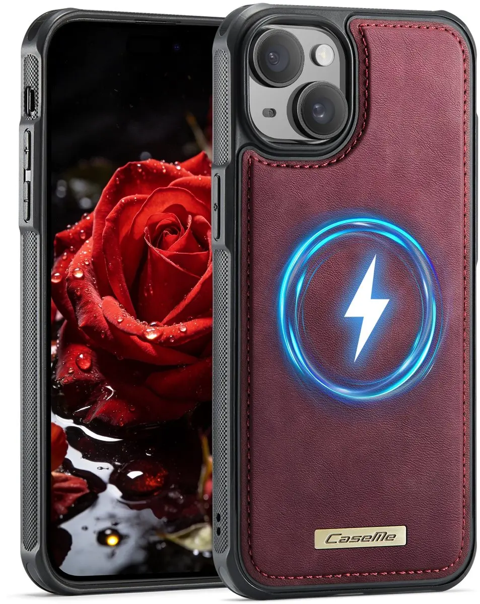 CaseMe C69 Leather Back Cover iPhone 15