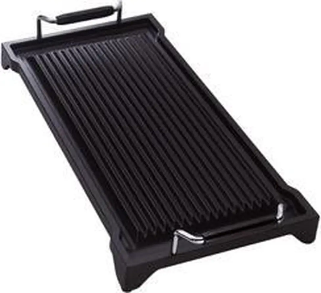 Smeg GC120 Gietijzeren Grillplaat - Zwart