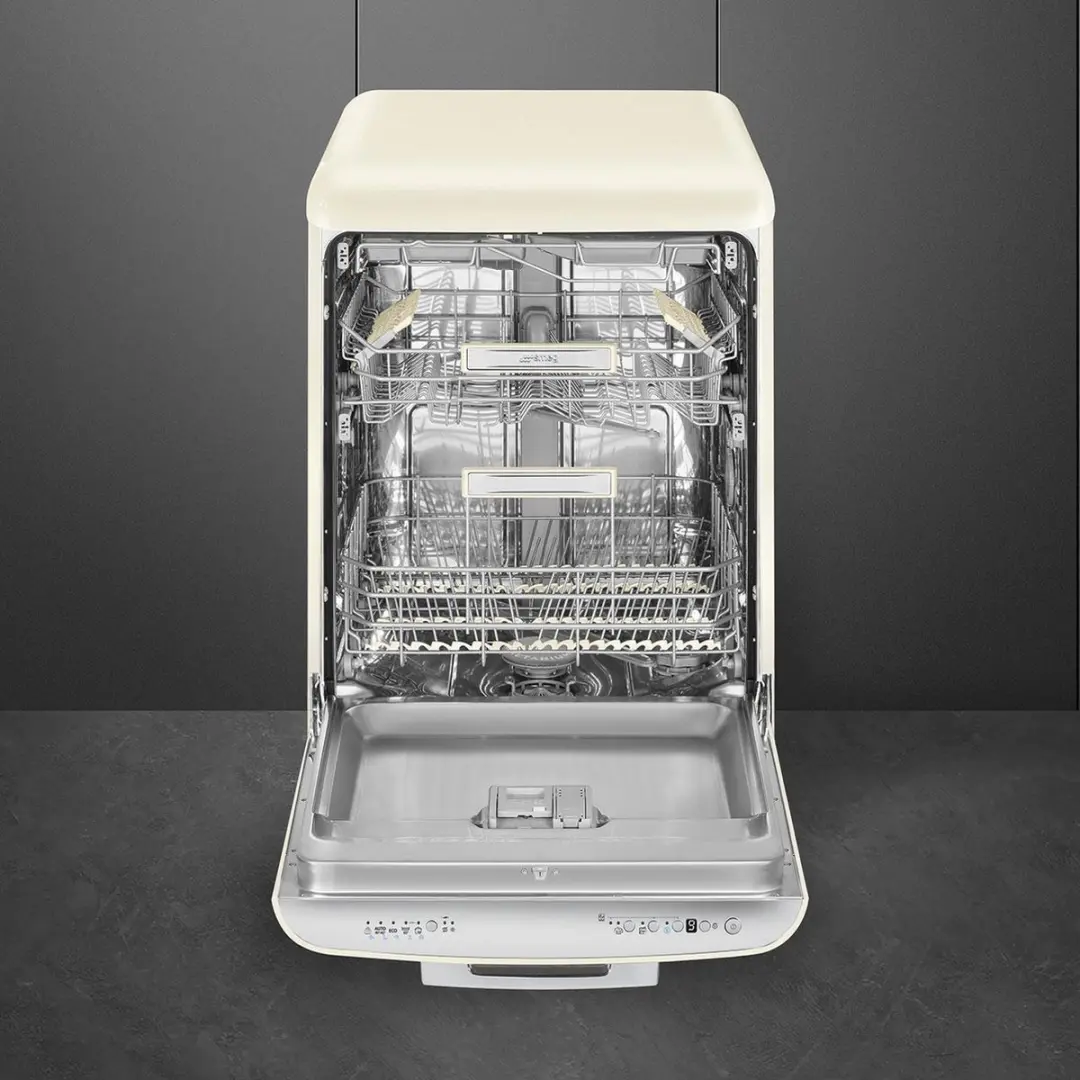 Smeg LVFABCR3 Vrijstaande Vaatwasser 13 Couverts - Crème