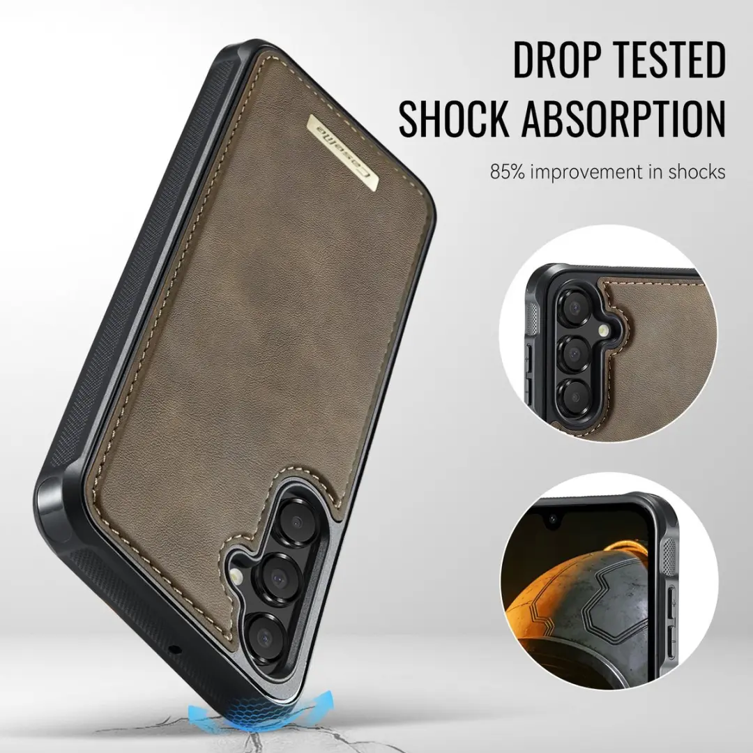 Caseme C69 Leather Back Cover - MagSafe Bruin