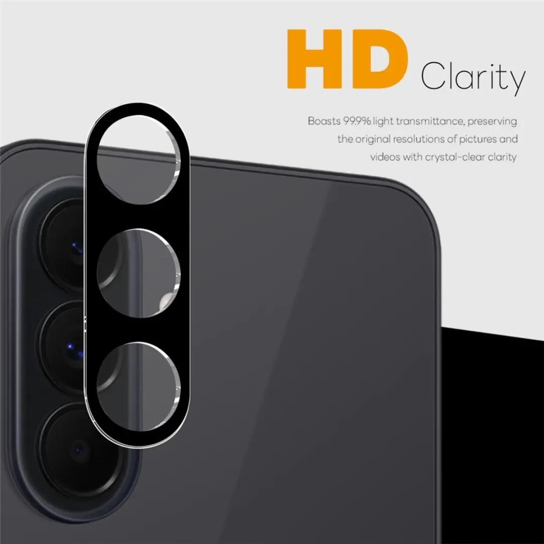 NORTHJO 9H Tempered Glass Camera Lens Protector - 2 Stuks - Zwart