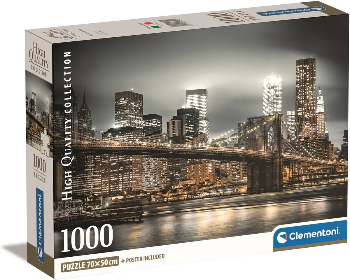 Clementoni New York Skyline Puzzel 1000 Stuks - Multi