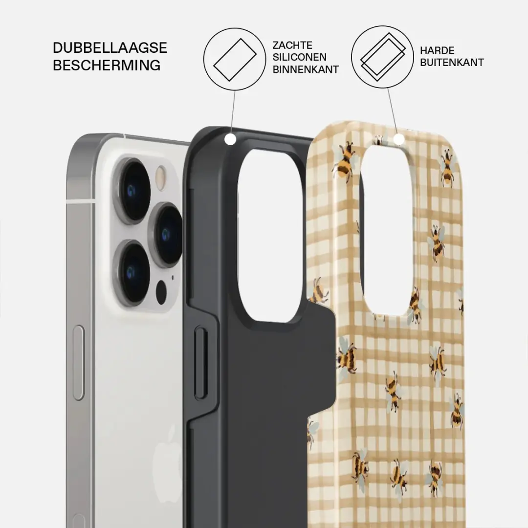 Burga Tough Backcover iPhone 15 Pro - Geel - MagSafe