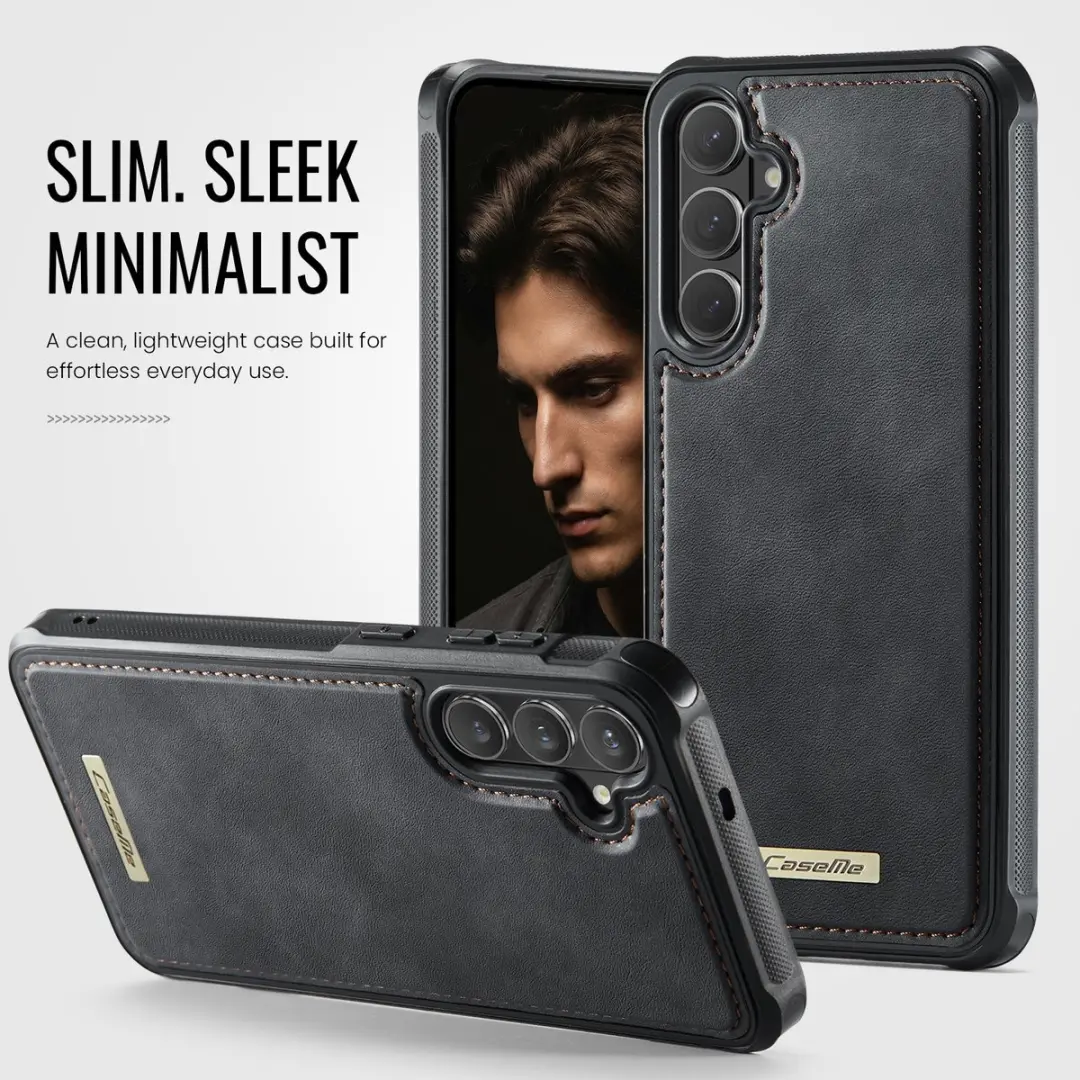 Caseme C69 Leather Back Cover - Samsung Galaxy S26 Plus - MagSafe - Zwart