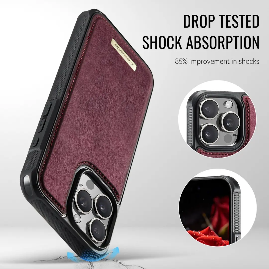 CaseMe C69 Hoesje iPhone 16 Pro - MagSafe Rood