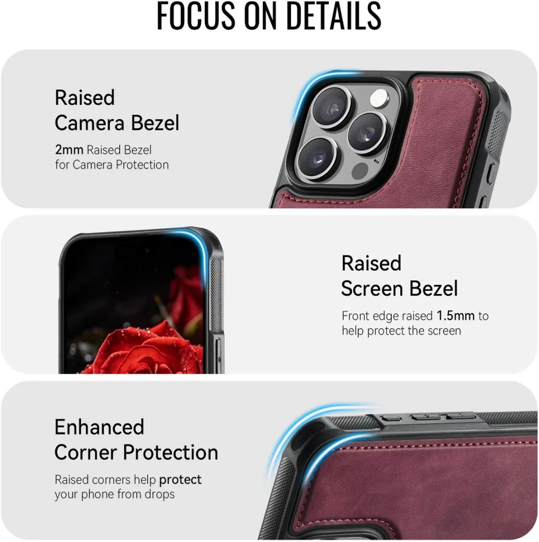 CaseMe C69 Hoesje iPhone 16 Pro - MagSafe Rood