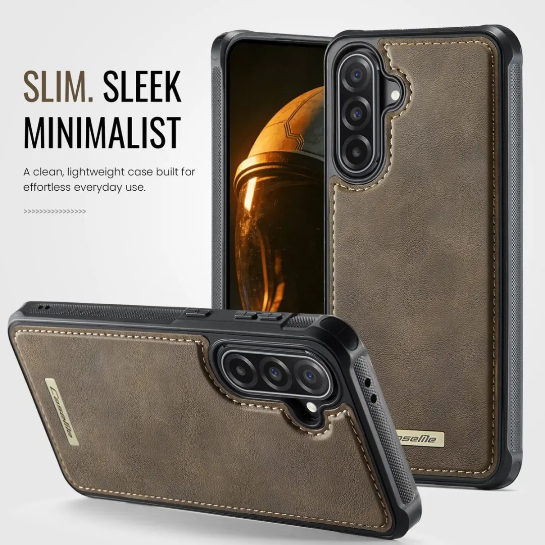 Caseme C69 Leather Back Cover Samsung Galaxy A56 - MagSafe - Bruin