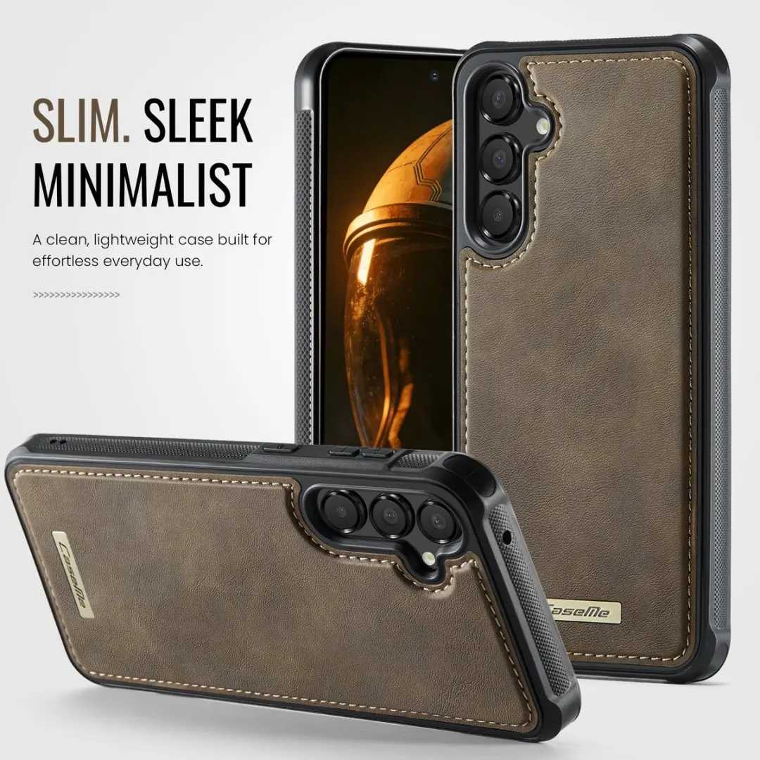 Caseme C69 Leather Back Cover Samsung Galaxy A35/A55 - MagSafe - Bruin