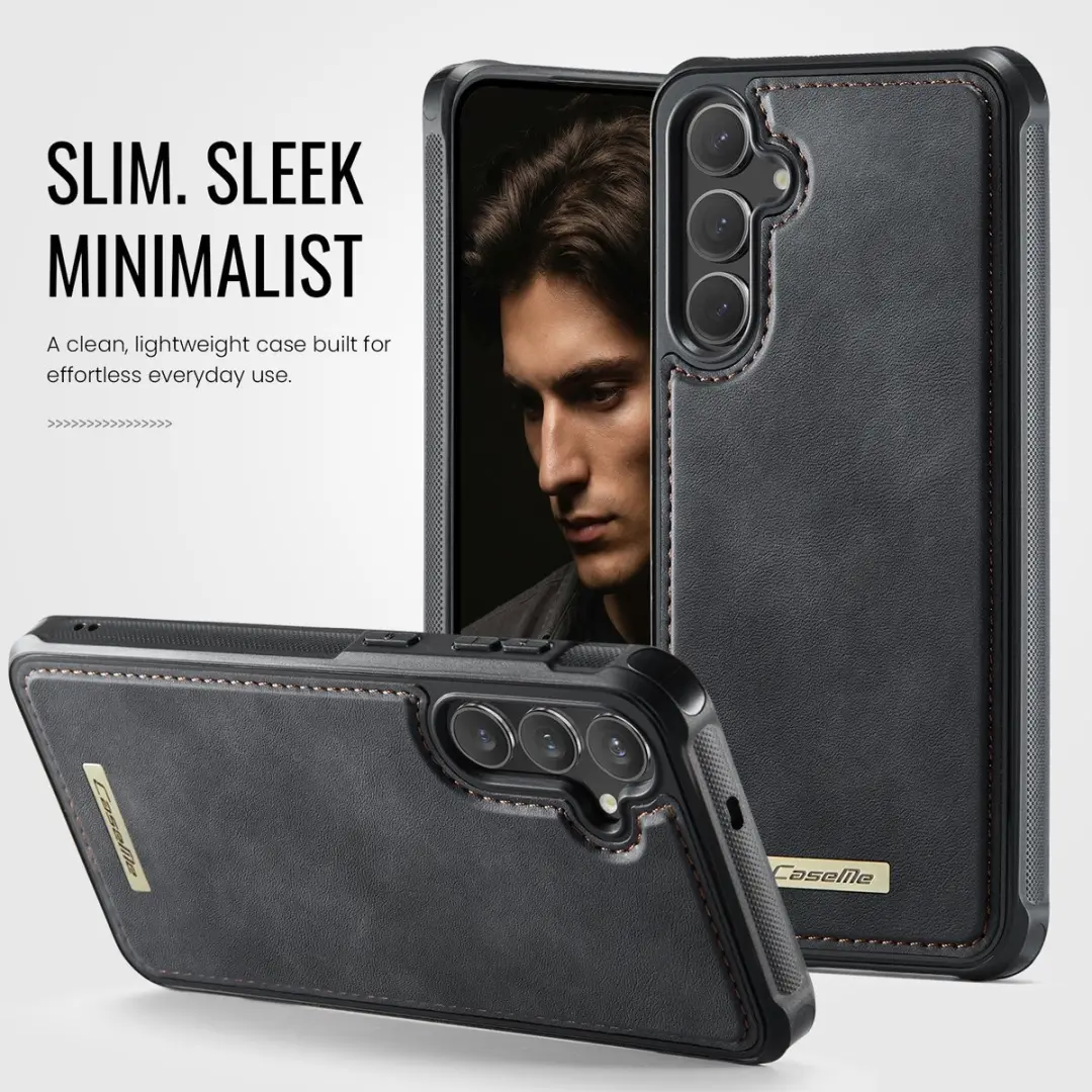 Caseme C69 Leather Back Cover - Samsung Galaxy S24/S25 - MagSafe - Zwart