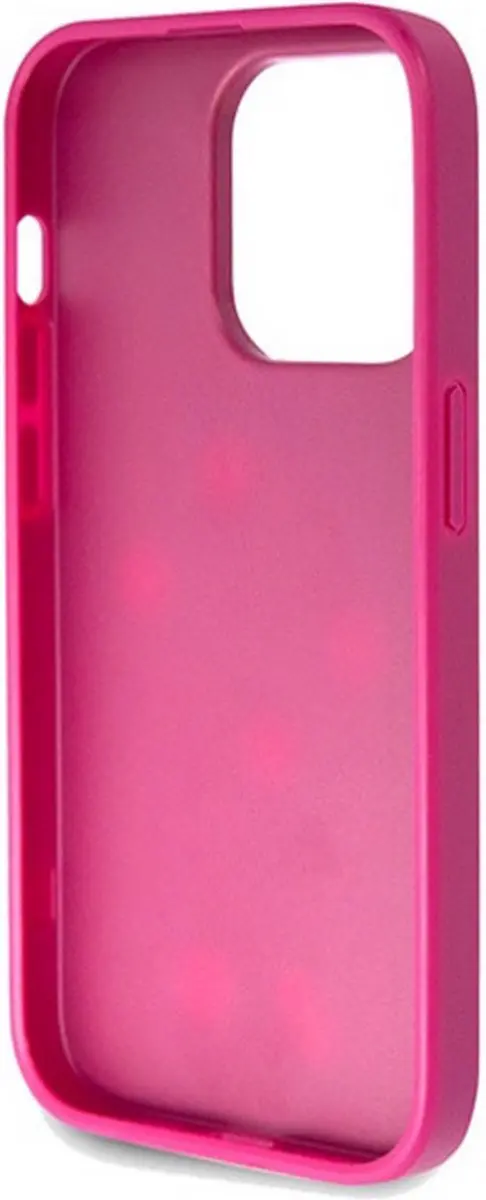 GUESS 4G Glitter Back Case - iPhone 15 Pro - Paars
