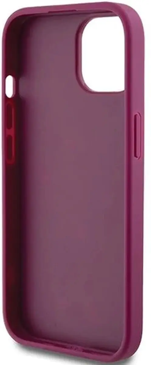 GUESS 4G Glitter Back Case - iPhone 15 Pro - Paars