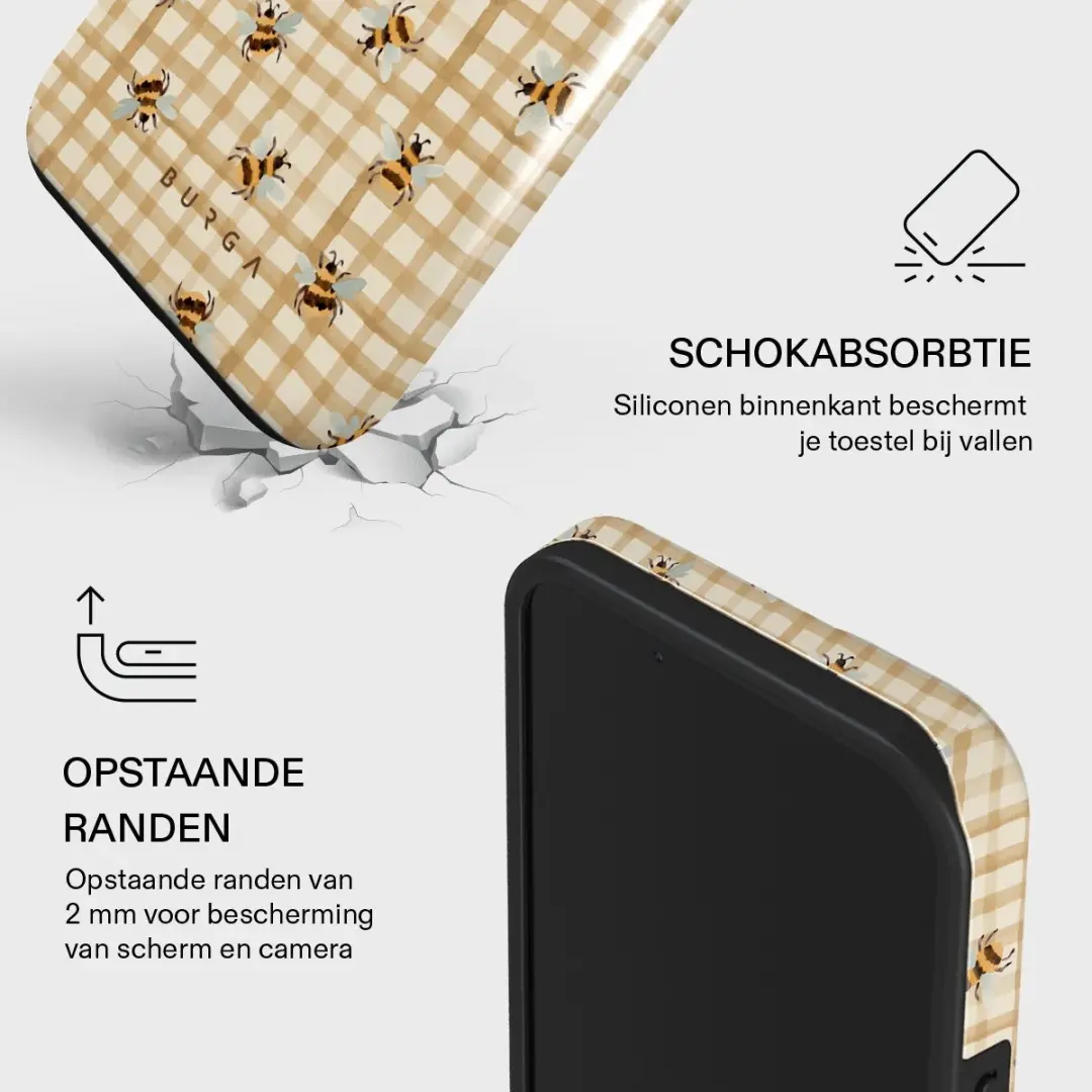 Burga Tough Backcover iPhone 14 - Geel - MagSafe