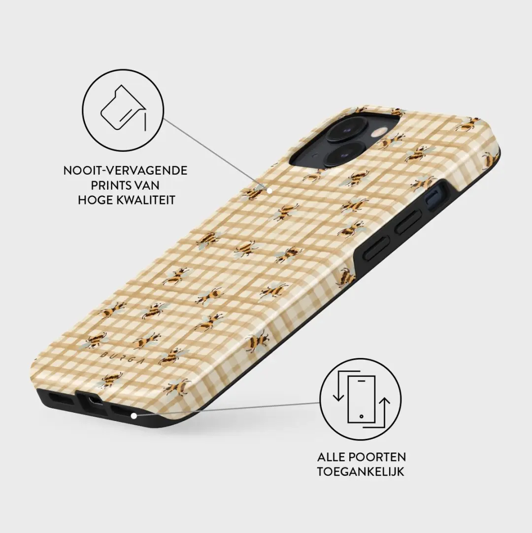 Burga Tough Backcover iPhone 14 - Geel - MagSafe