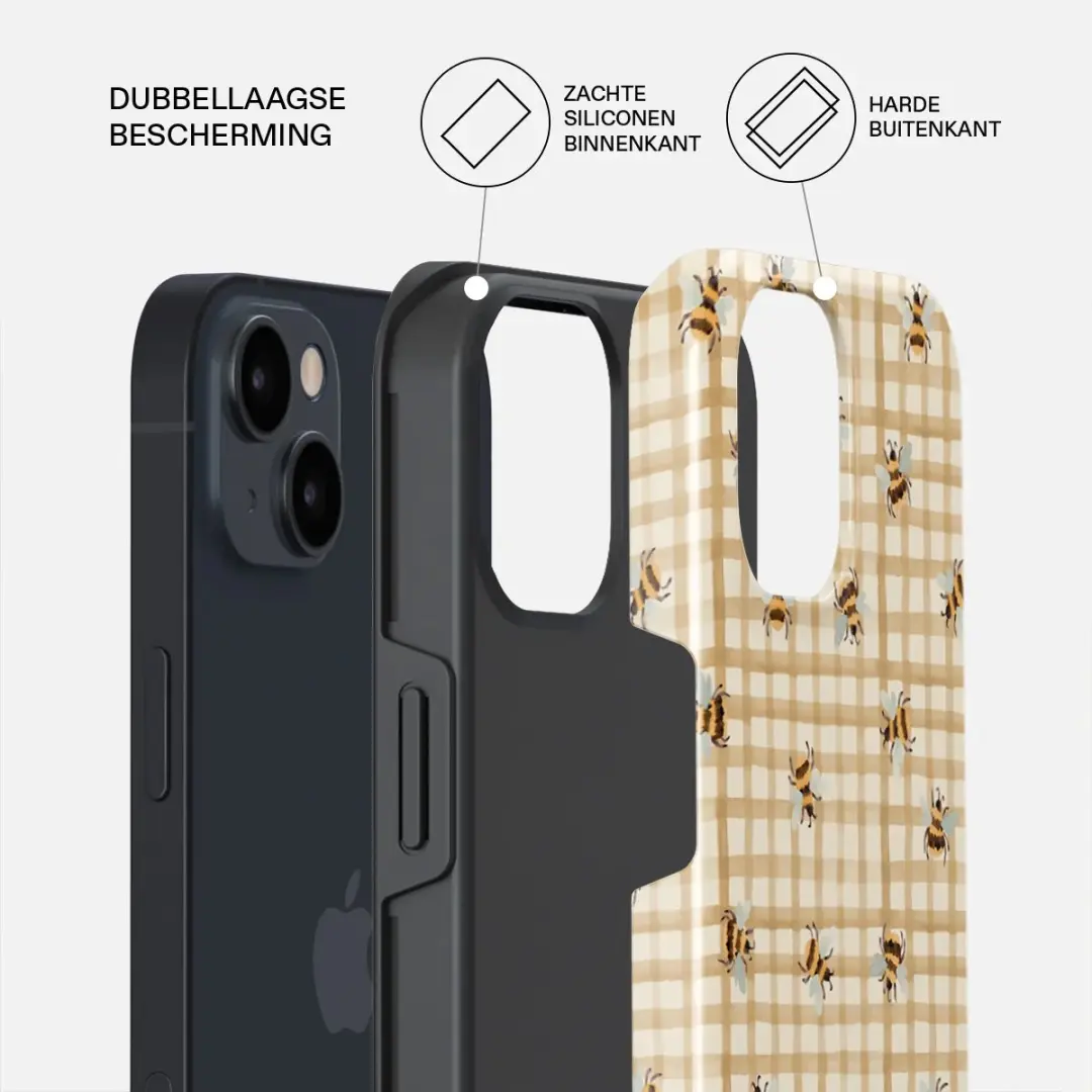 Burga Tough Backcover iPhone 14 - Geel - MagSafe