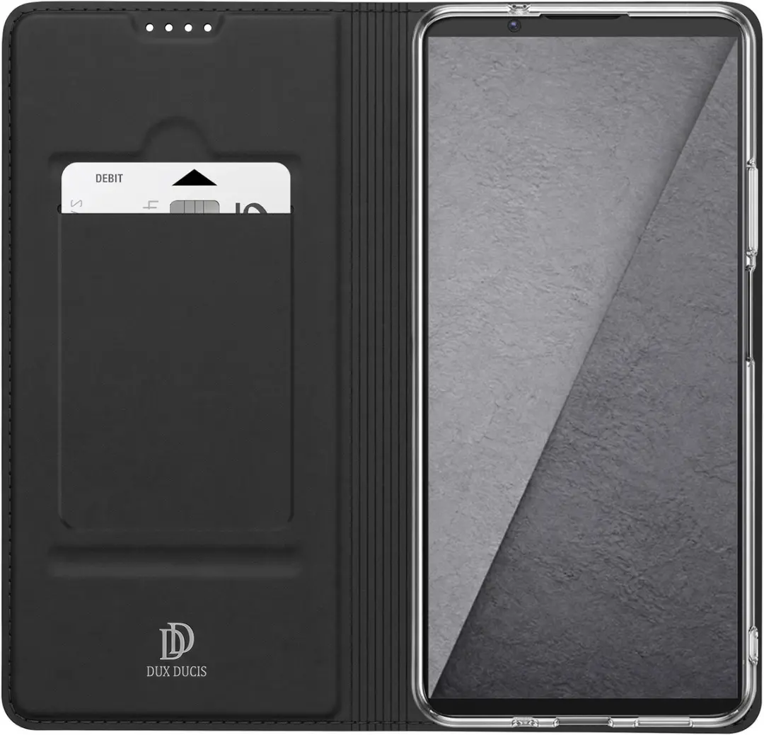 Dux Ducis Folio Hoesje Sony Xperia 1 VIII - Kaarthouder & Videostandaard - Zwart