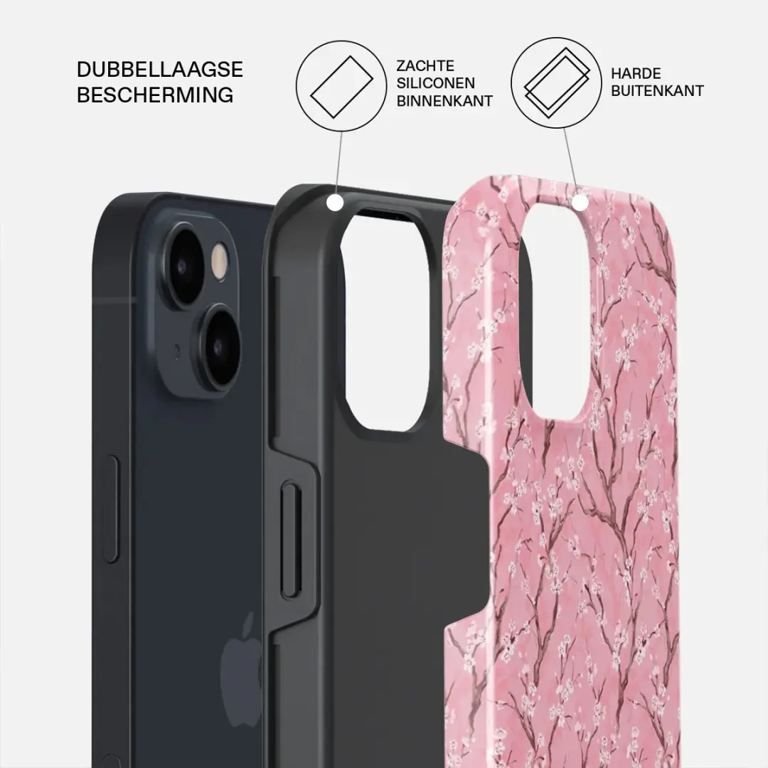 Burga Tough Backcover MagSafe iPhone 15 - Roze