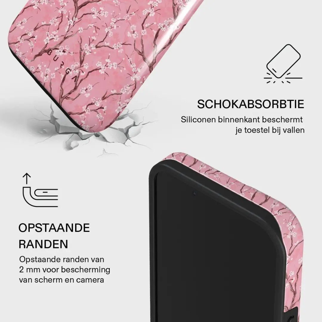 Burga Tough Backcover MagSafe iPhone 15 - Roze