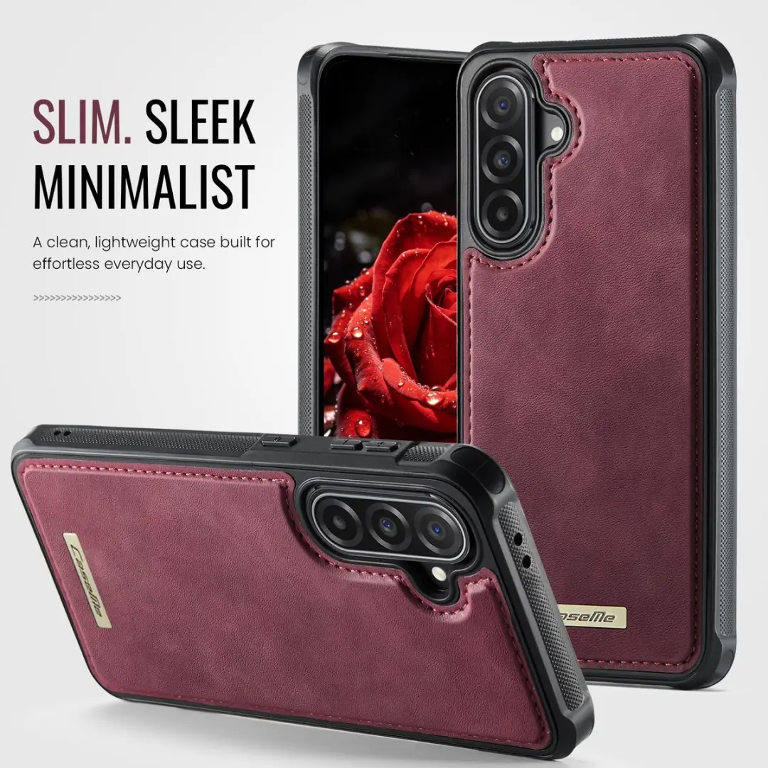 Caseme C69 Leather Back Cover MagSafe - Rood