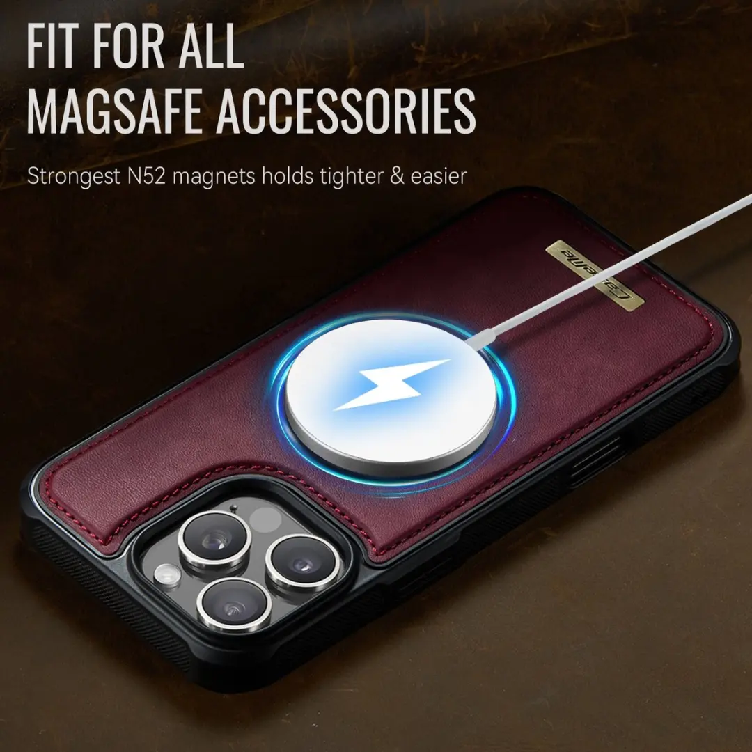 CaseMe C69 Hoesje iPhone 16 Pro Max - MagSafe Rood