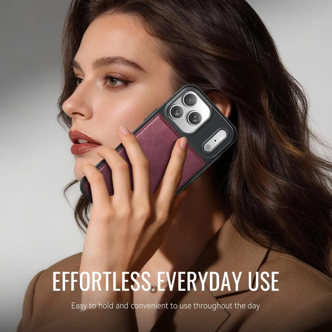 CaseMe C69 Leather Back Cover iPhone 17 Pro Max - MagSafe - Rood