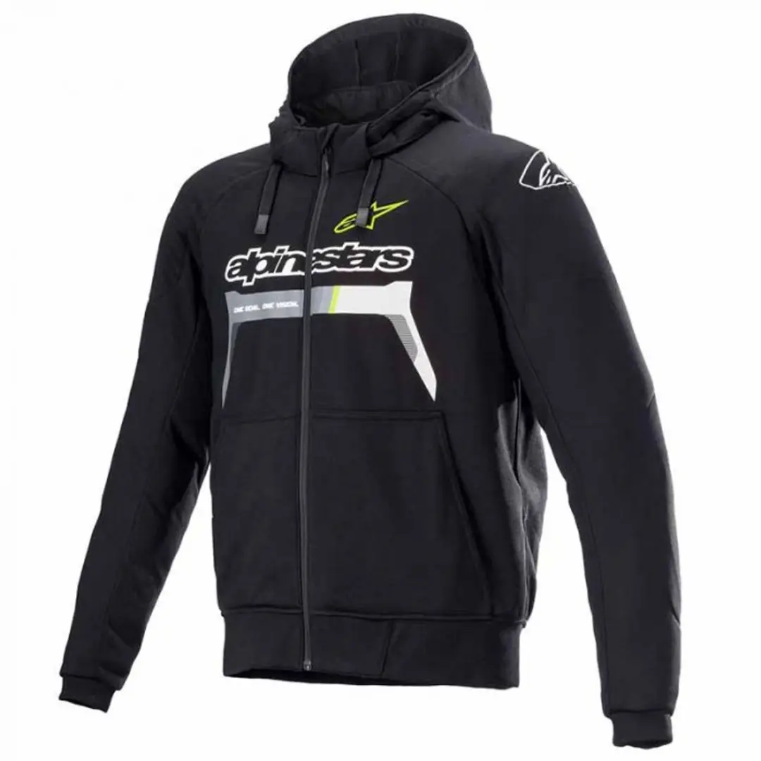 Alpinestars Chrome Ignition Hoodie Zwart/Geel - L