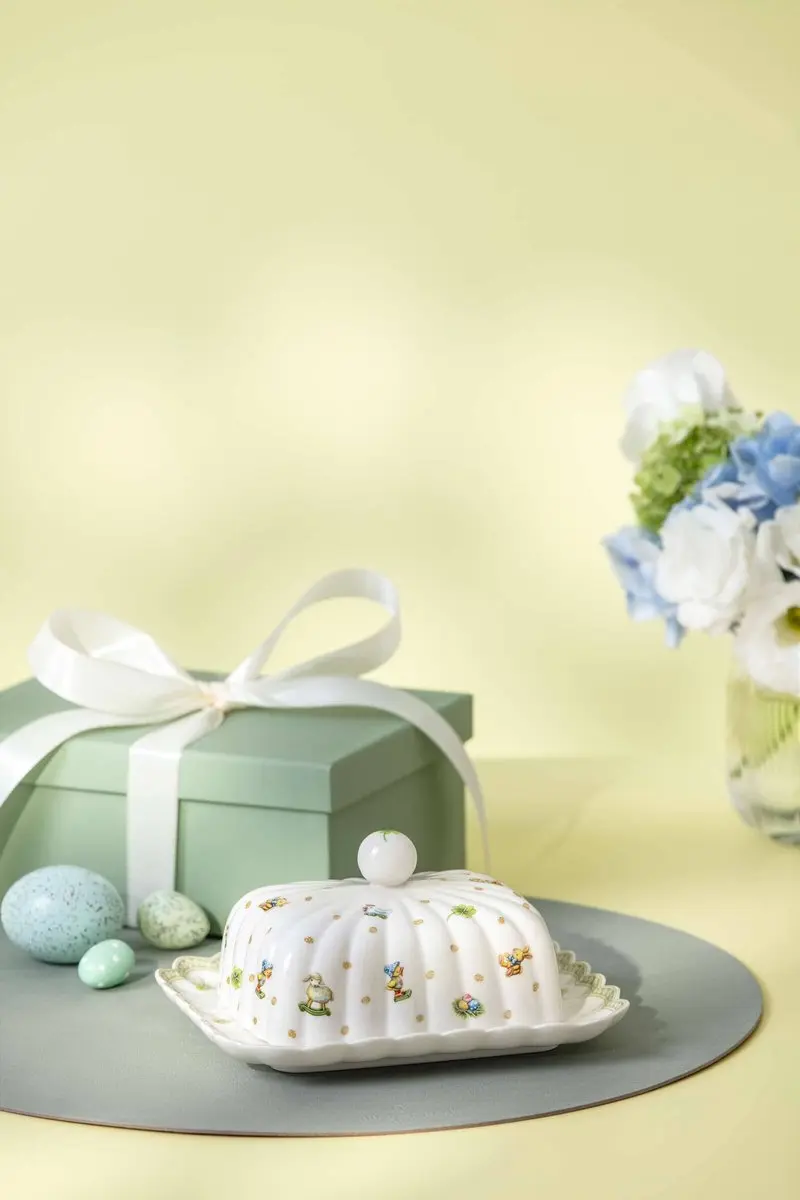 Villeroy & Boch Butterdose Easter Delight 18,4x15,8x8,8cm - Gekleurd
