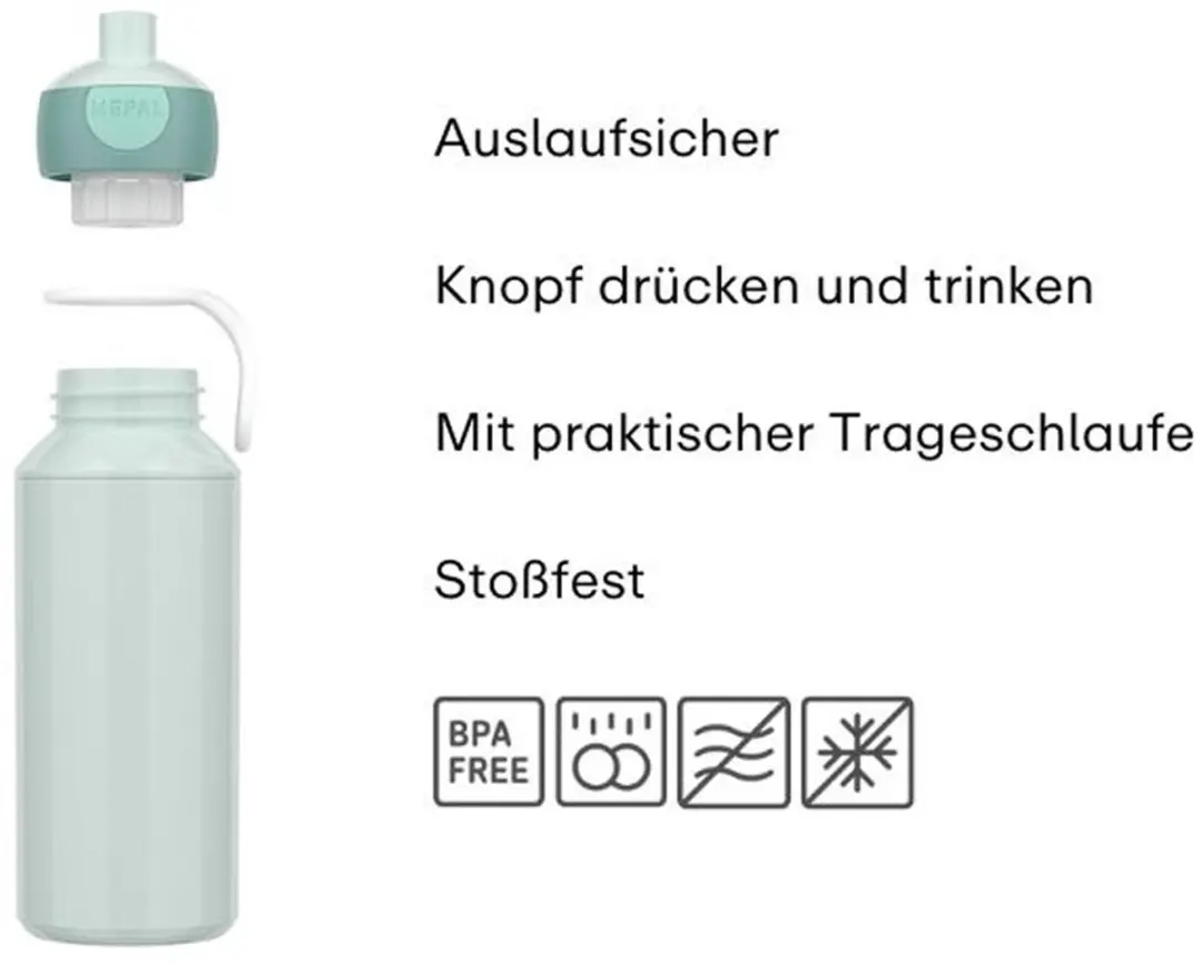 Mepal Campus Switch Pop-Up Trinkfles 400ml - Cool Blue/Pink