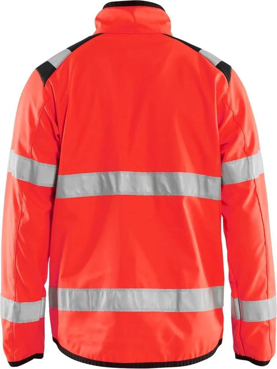 Blåkläder 4877-2516 Softshell Jack - High Vis Rood/Zwart 4XL