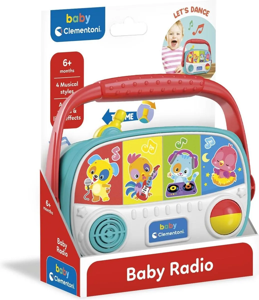 Clementoni Baby Radio - Ontwikkelingsspeelgoed - Multi Kleur