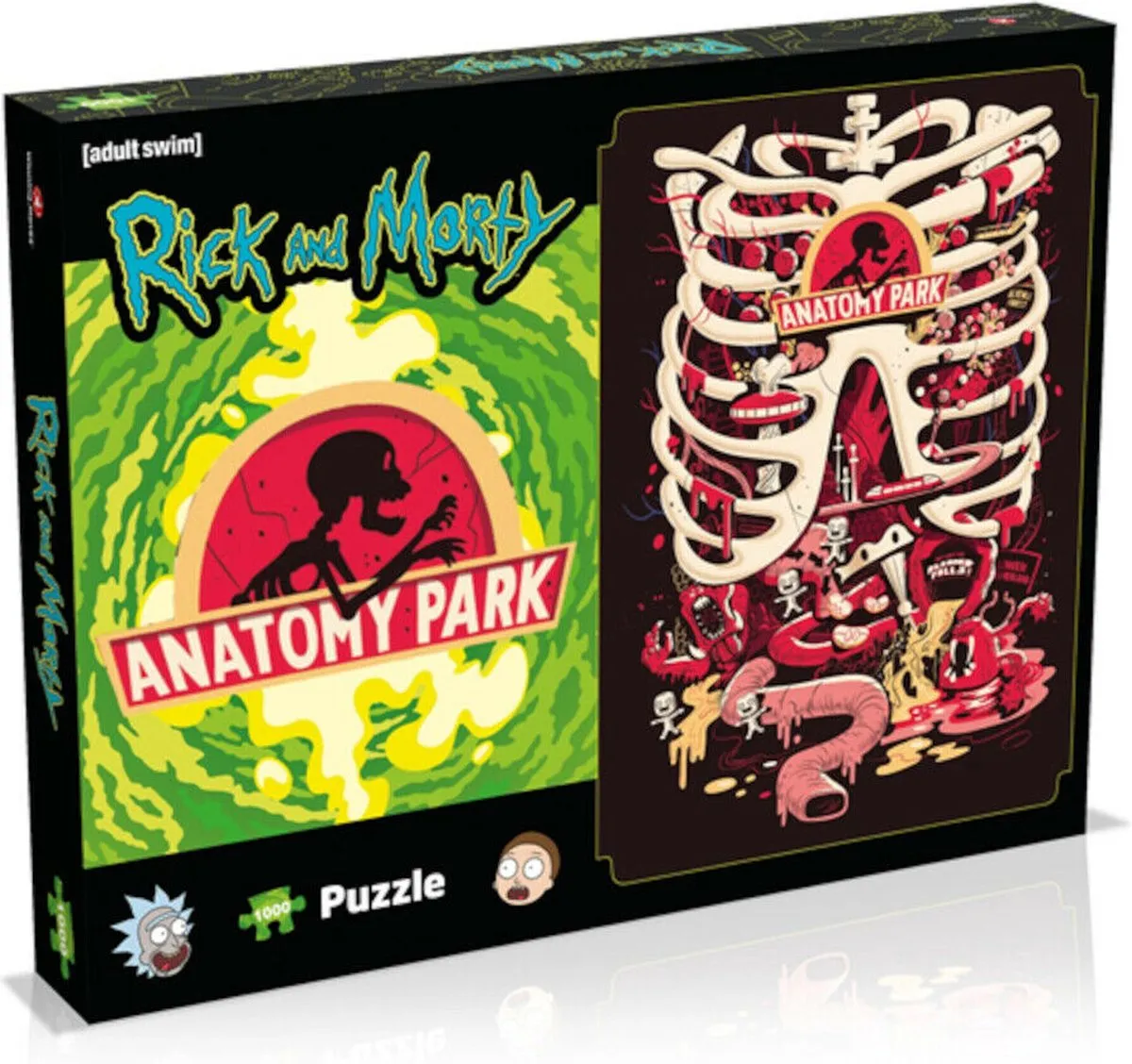 Winning Moves Rick and Morty Anatomy Puzzle 1000 Stuks