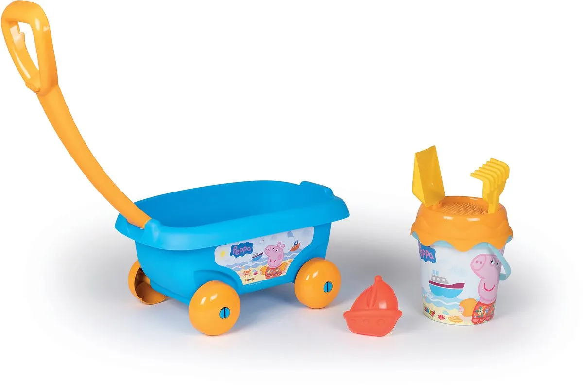 Smoby Peppa Pig Strandkar 5-delig