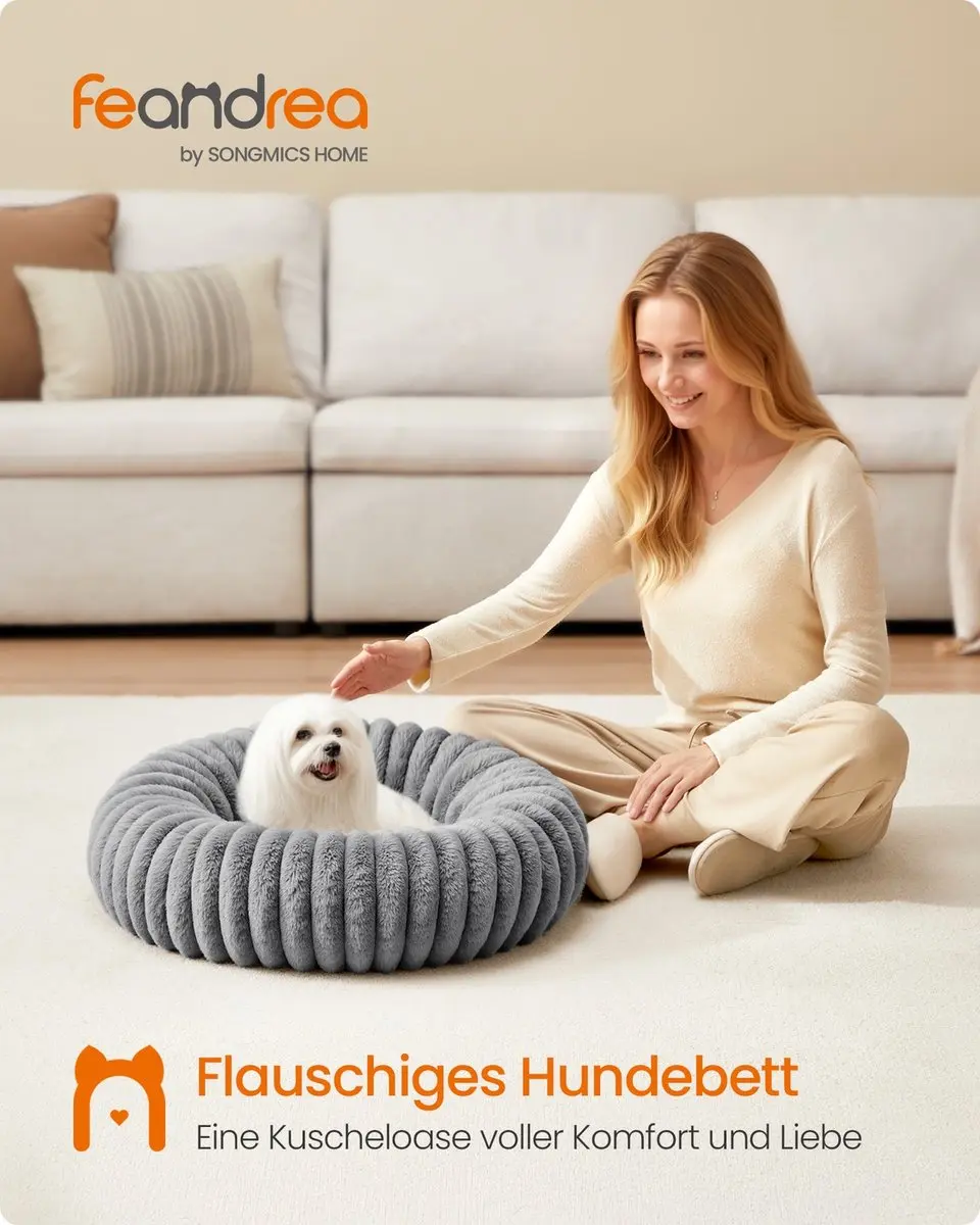Songmics Hondenbed met zachte hoes - voor kleine honden