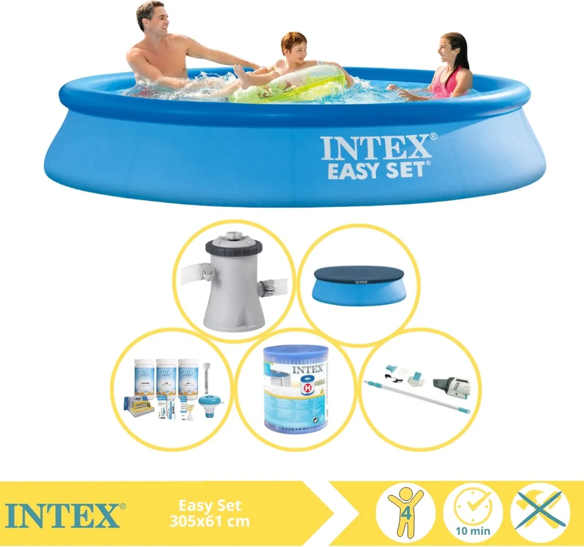 Intex Easy Set 28118GN Opblaaszwembad 305x61cm