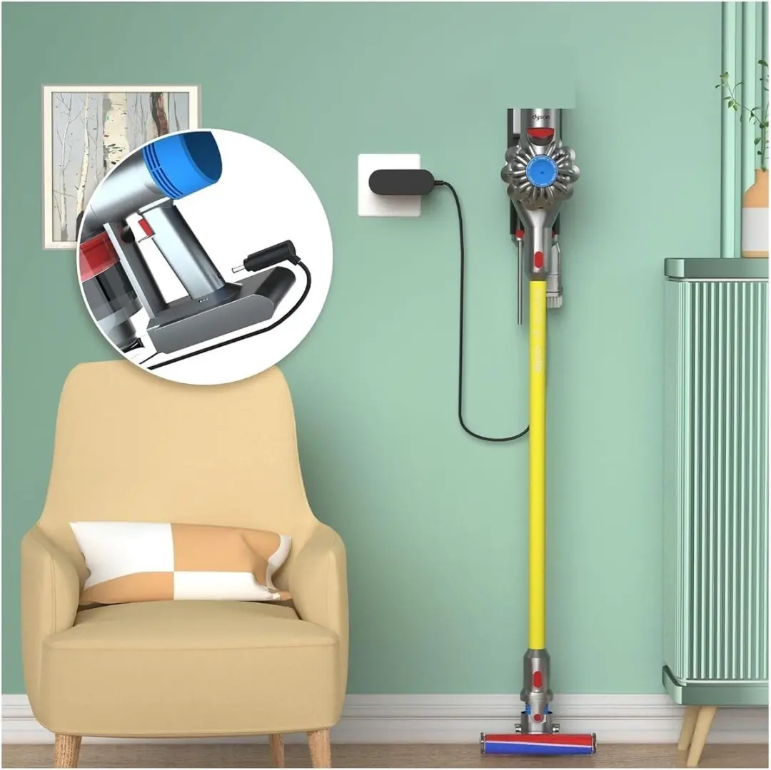 ECTEATOY Oplader V6V7V8 Dyson Stofzuiger - Grijs