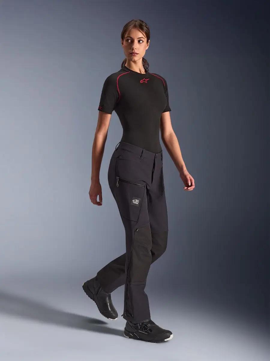 Alpinestars Stella Flex-AST Explorer Dames Motorfietsbroek - Zwart L