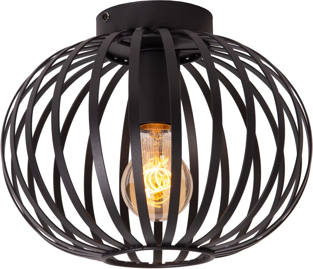 Lucide Manuela Plafondlamp Ø25cm Zwart