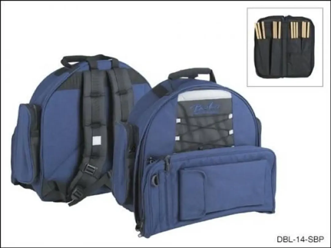 Boston Gigbag Deluxe DBL-14-SBP 14x6,5 - 15mm gevoerd - Zwart-blauw