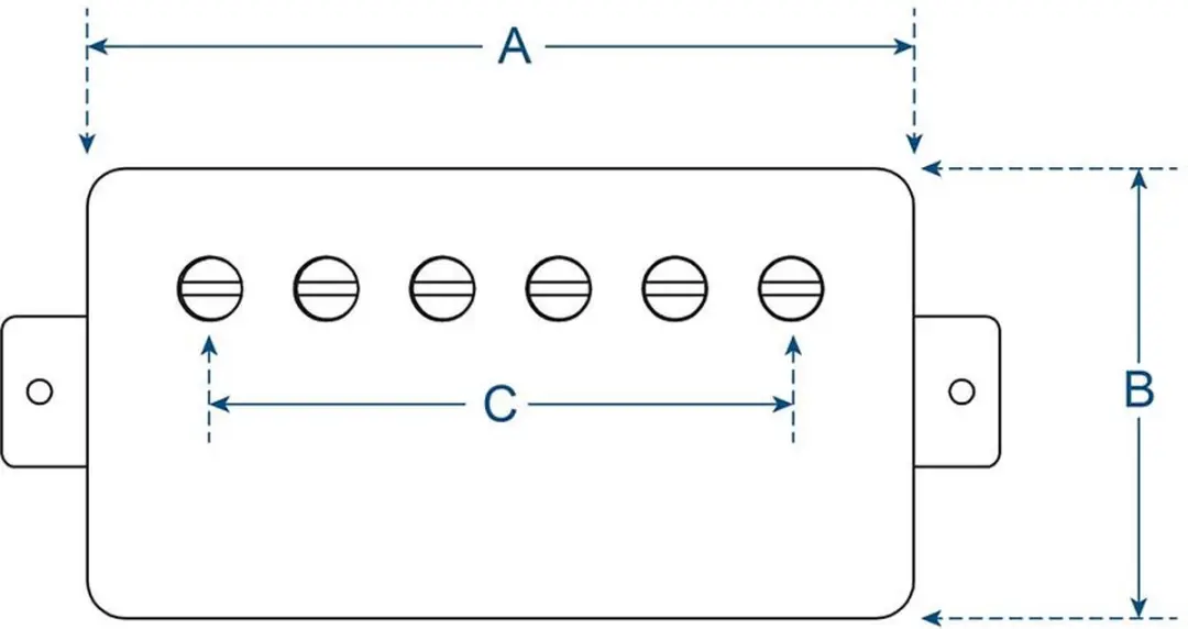 Boston VHB-57-BNI Humbucker Pickup - Alnico 5 - Nikkel