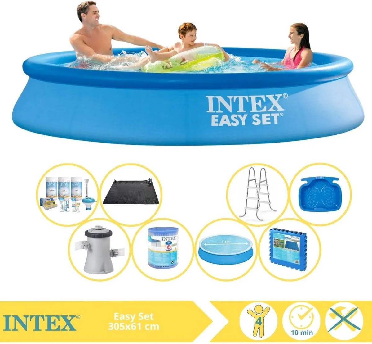 Intex Easy Set 28118GN Opblaaszwembad 305x61cm