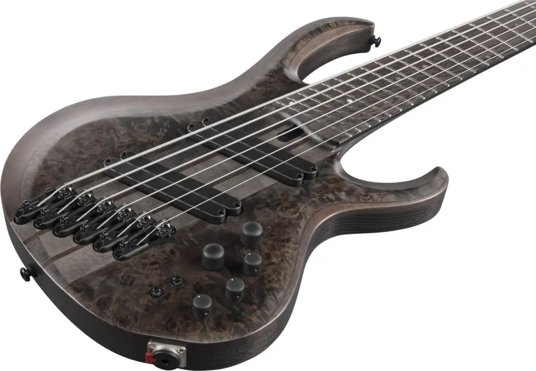 Ibanez BTB806MS Elektrische Basgitaar - 6 Snaren - Transparent Gray Flat