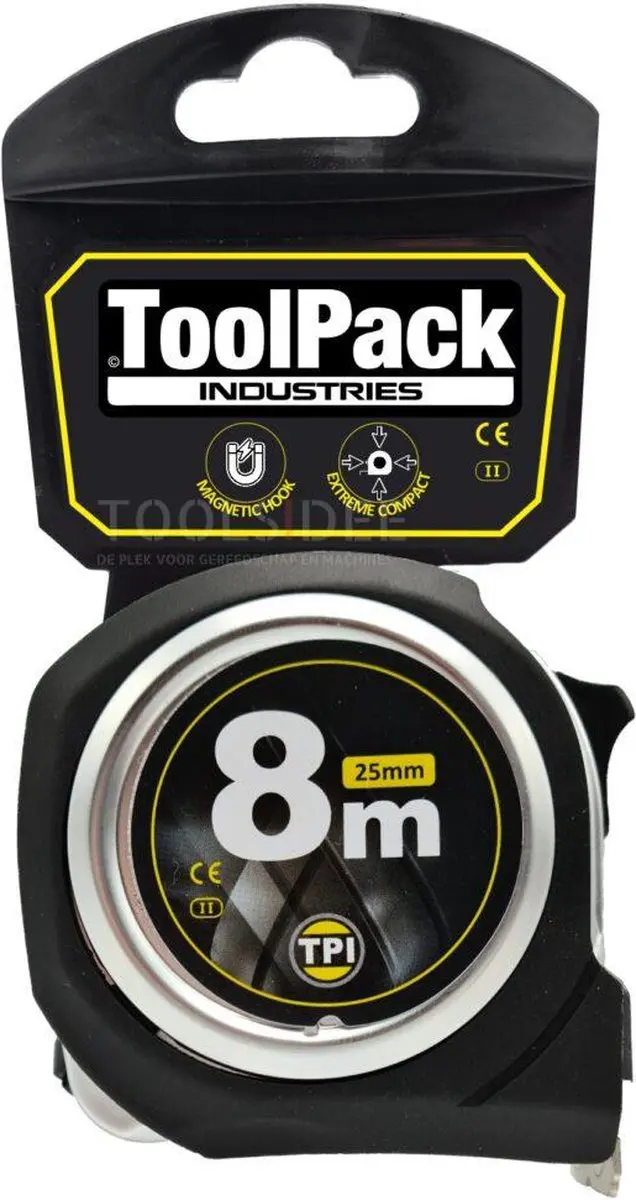 Toolpack Q Flexx Rolbandmaat 8m - UV-coating