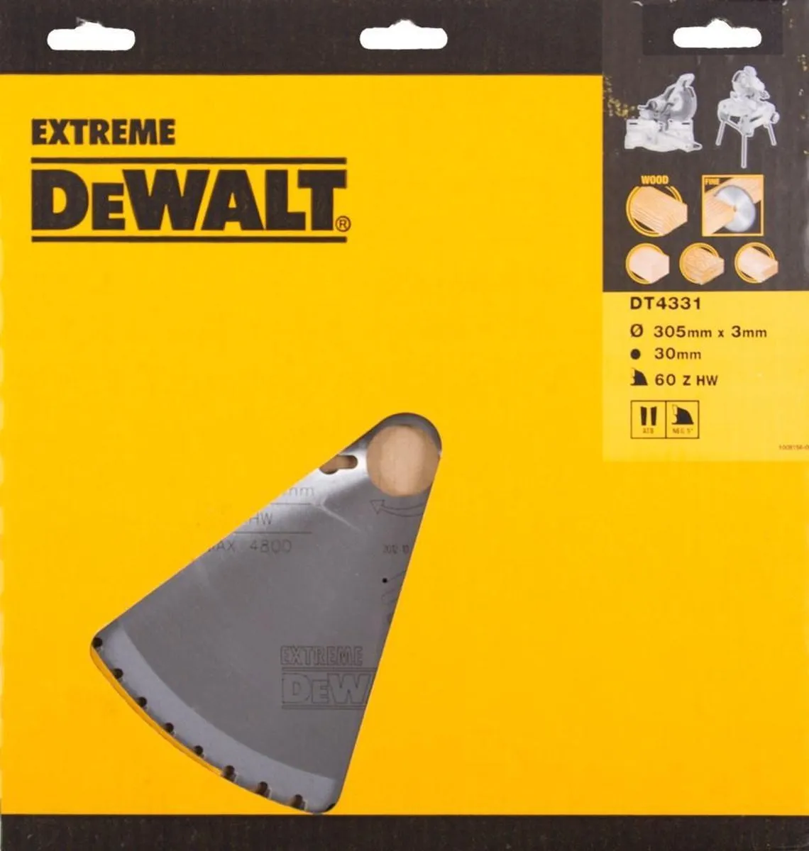 DeWalt 60-Tand Zaagblad Hard Metaal 305mm - Hout