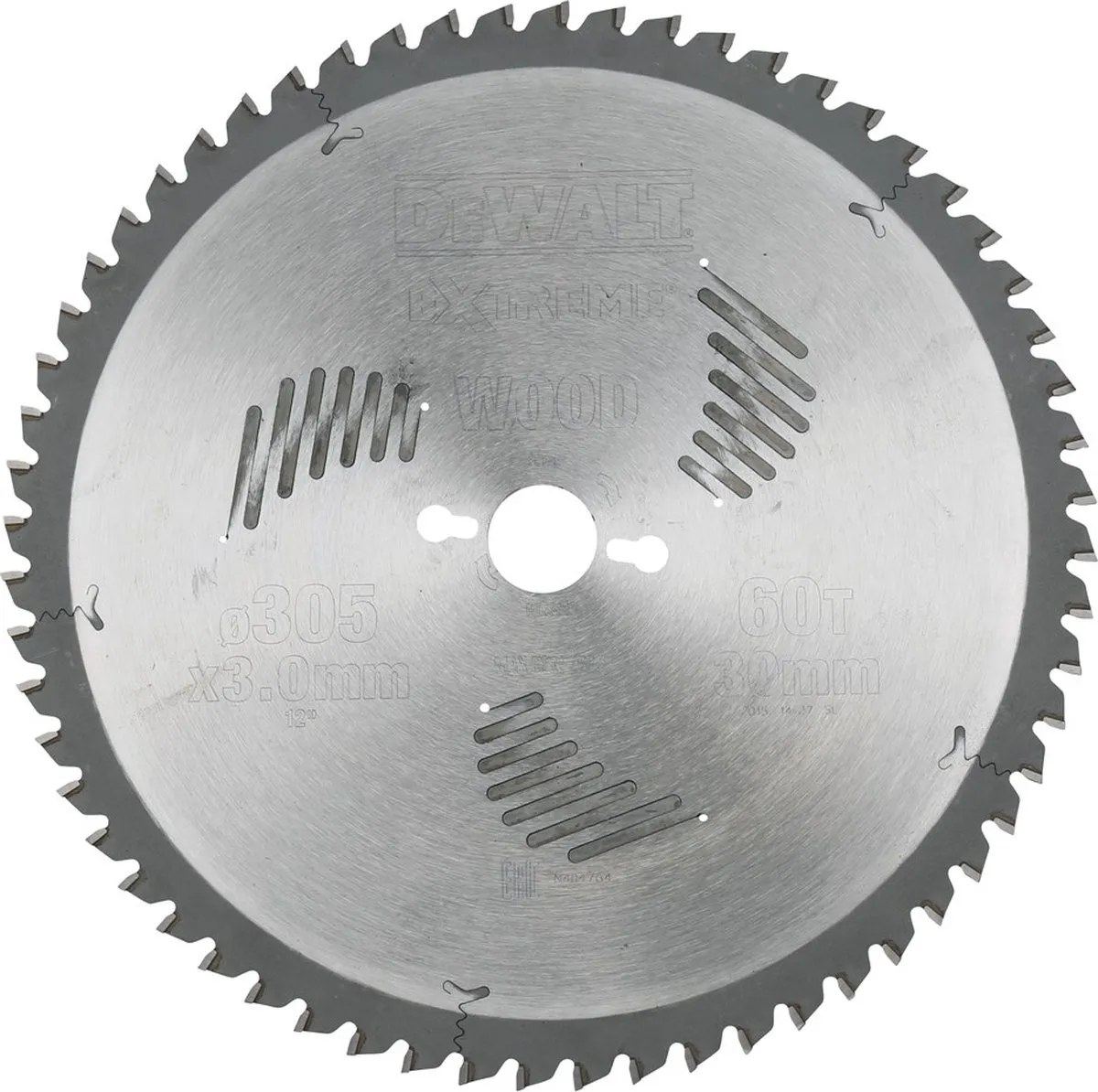 DeWalt 60-Tand Zaagblad Hard Metaal 305mm - Hout - afbeelding 6 van 6