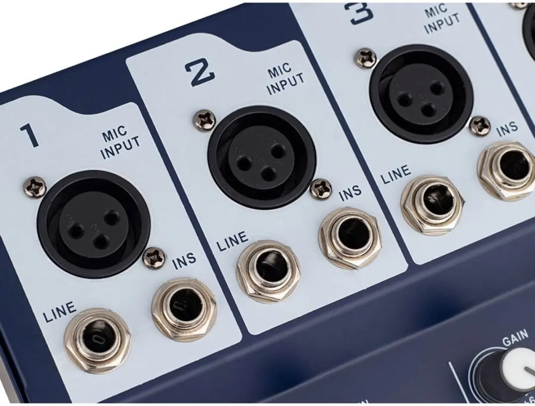 Boston BMX7 Mengpaneel - 5 Mono 1 Stereo USB - Blauw