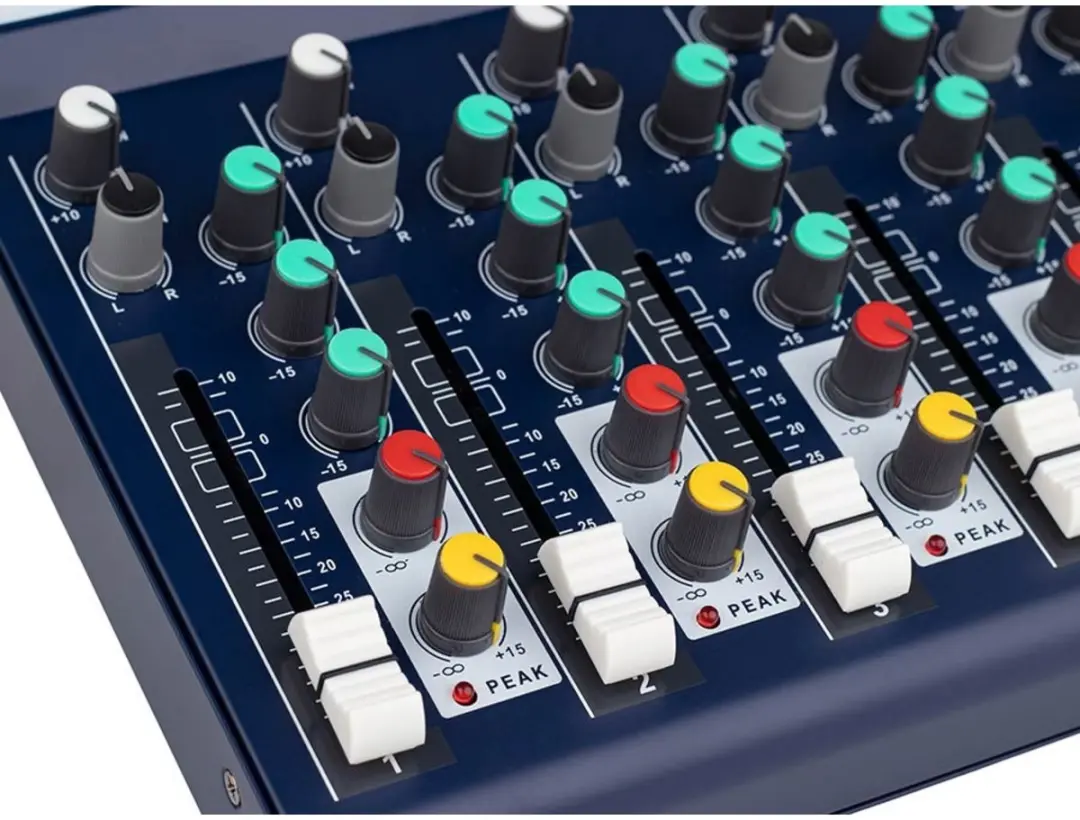 Boston BMX7 Mengpaneel - 5 Mono 1 Stereo USB - Blauw - afbeelding 6 van 6